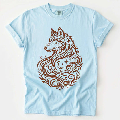 Swirling Wolf Vintage Washed T-Shirt