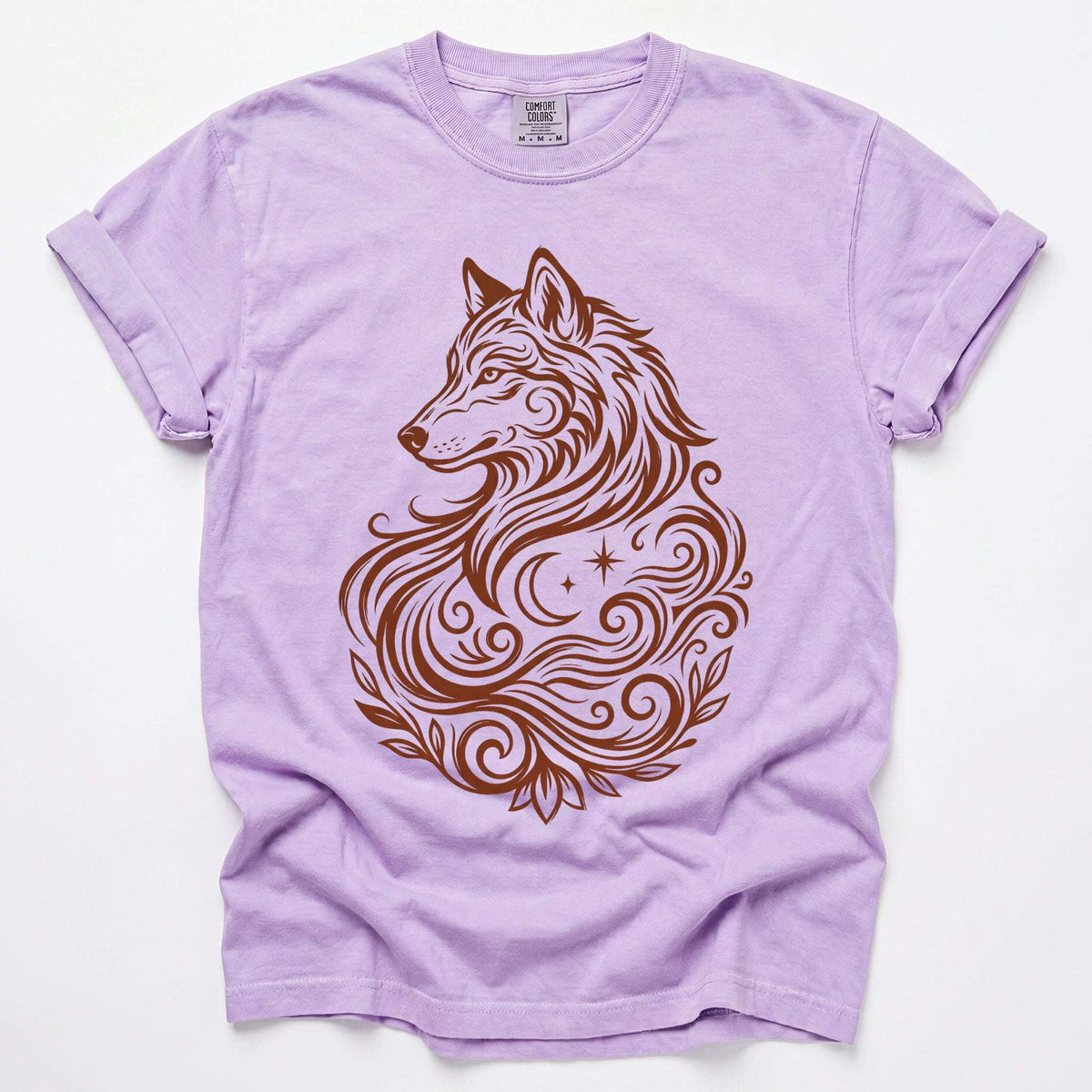 Swirling Wolf Vintage Washed T-Shirt
