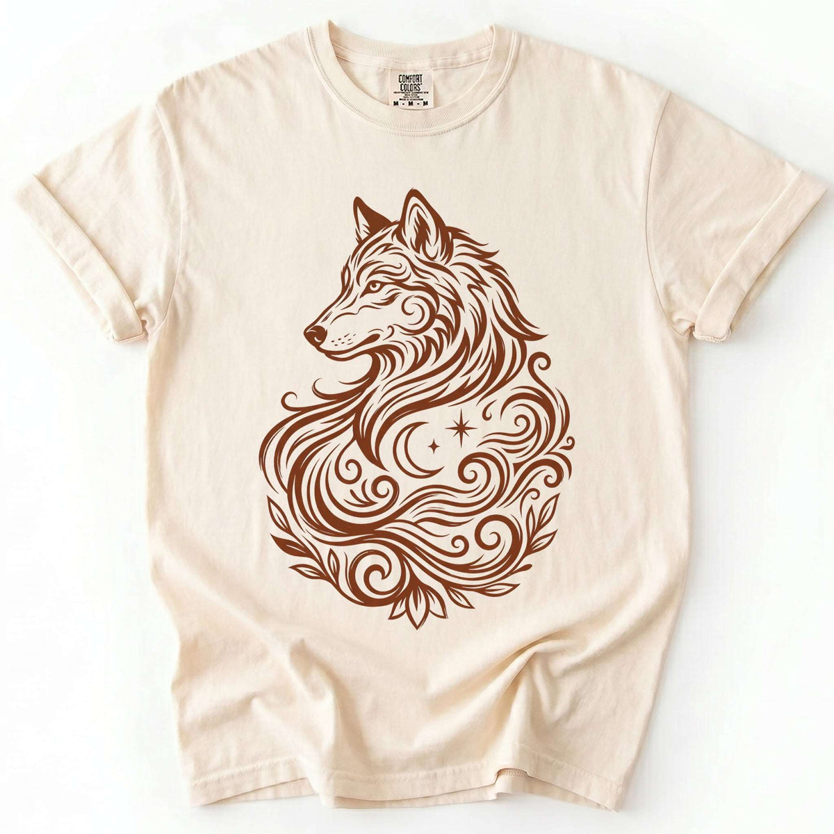 Swirling Wolf Vintage Washed T-Shirt