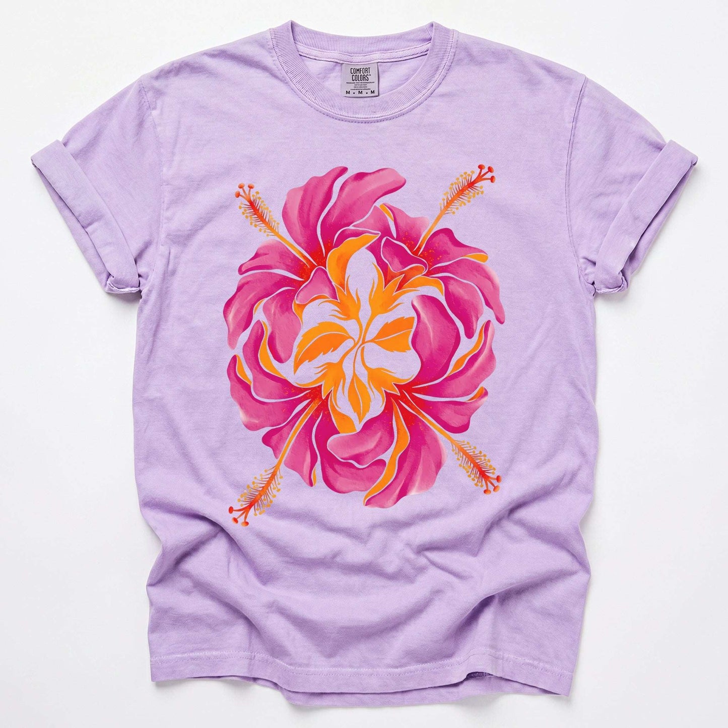 Tropical Hibiscus Vintage Washed T-Shirt