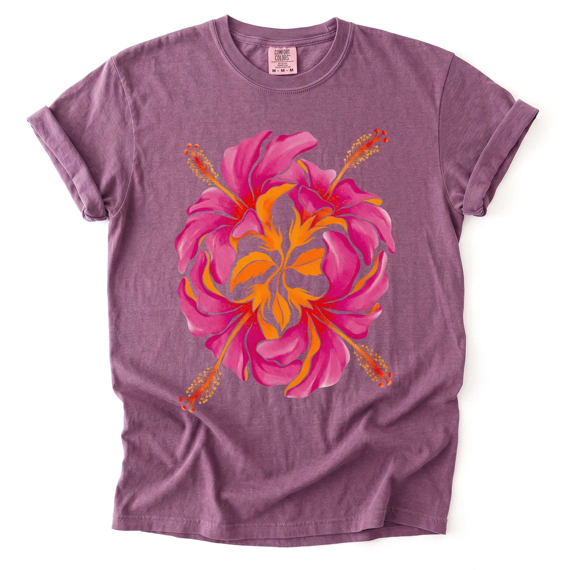 Tropical Hibiscus Vintage Washed T-Shirt