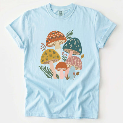 Whimsical Mushrooms Vintage Washed T-Shirt