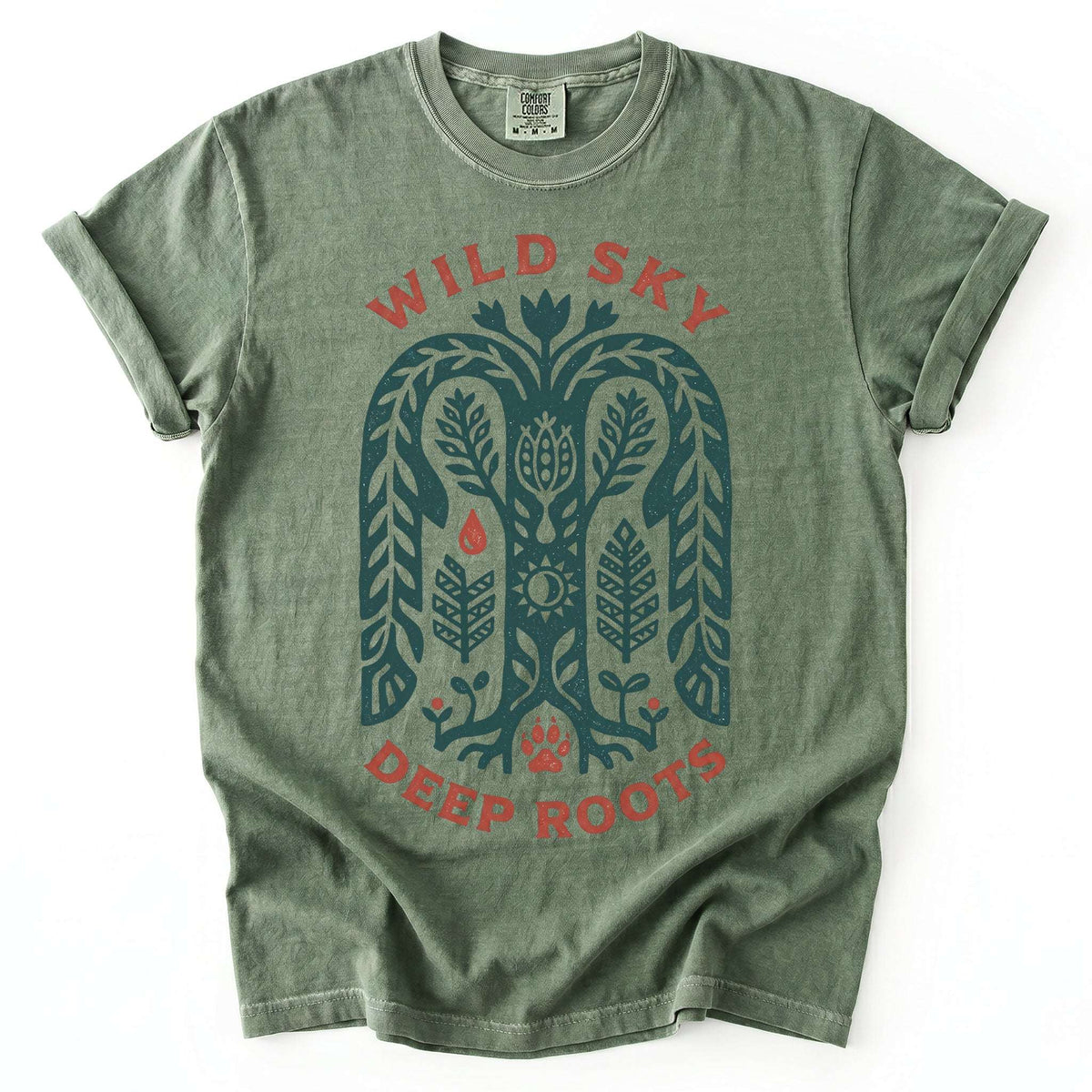 Wild Sky Deep Roots Vintage Washed T-Shirt