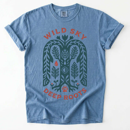 Wild Sky Deep Roots Vintage Washed T-Shirt