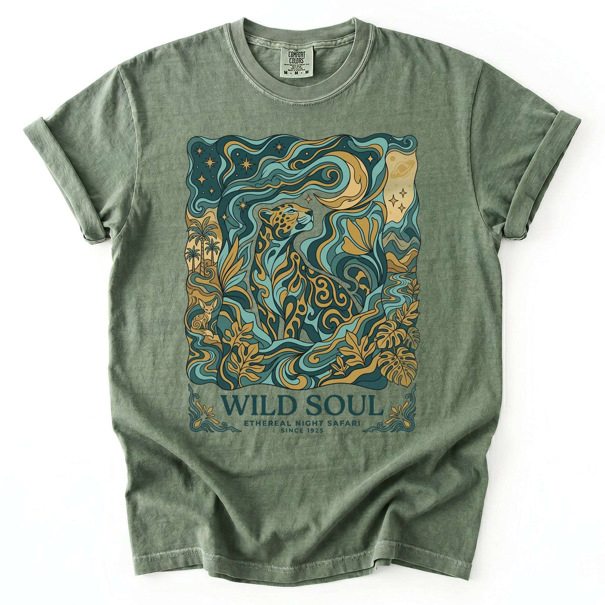 Wild Soul Night Safari Vintage Washed T-Shirt