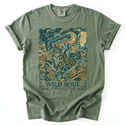 Wild Soul Night Safari Vintage Washed T-Shirt