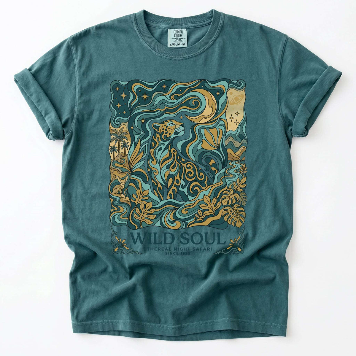 Wild Soul Night Safari Vintage Washed T-Shirt