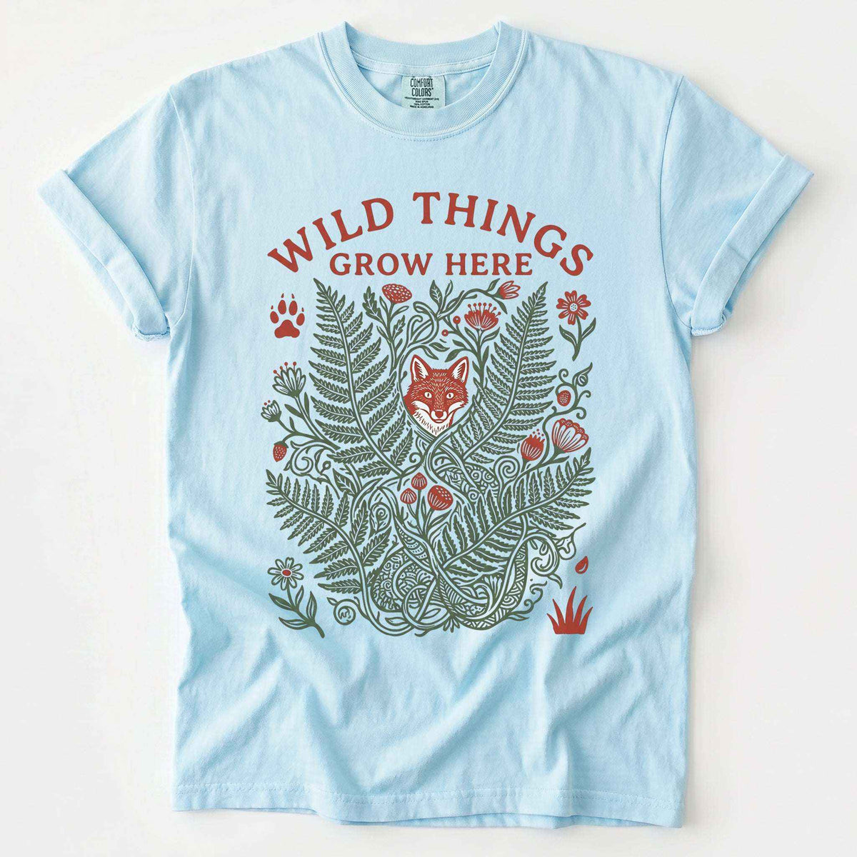 Wild Things Grow Here Vintage Washed T-Shirt