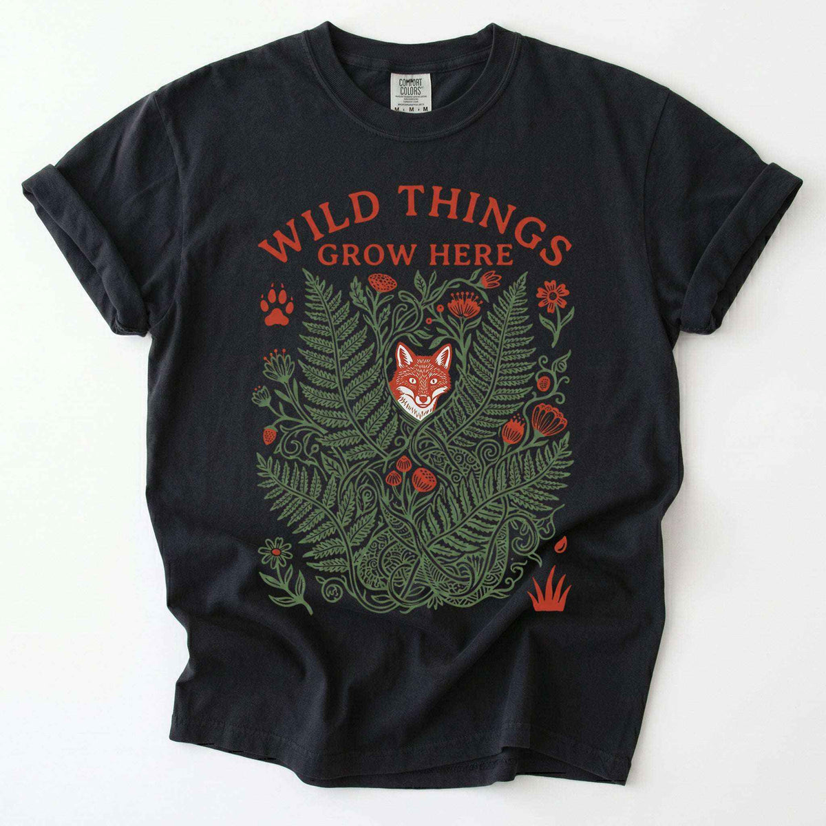 Wild Things Grow Here Vintage Washed T-Shirt