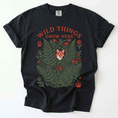 Wild Things Grow Here Vintage Washed T-Shirt