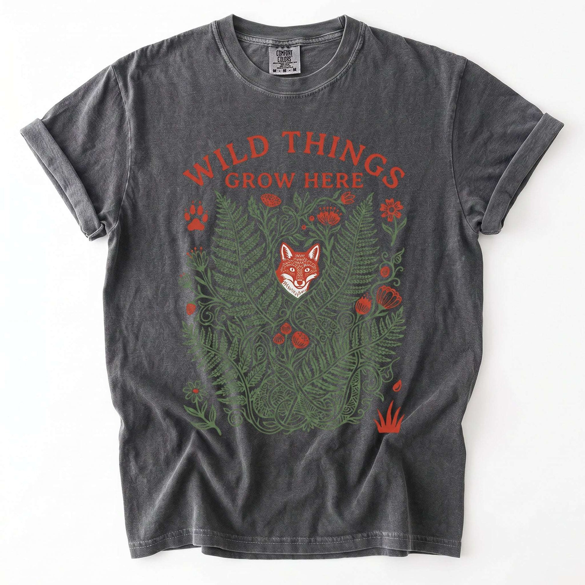 Wild Things Grow Here Vintage Washed T-Shirt