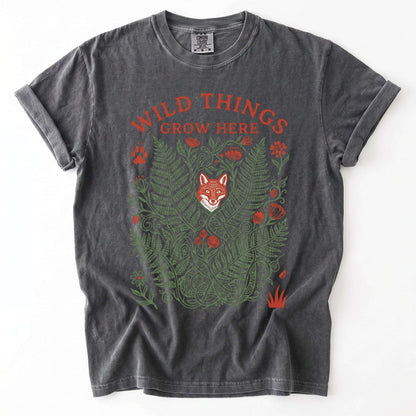 Wild Things Grow Here Vintage Washed T-Shirt