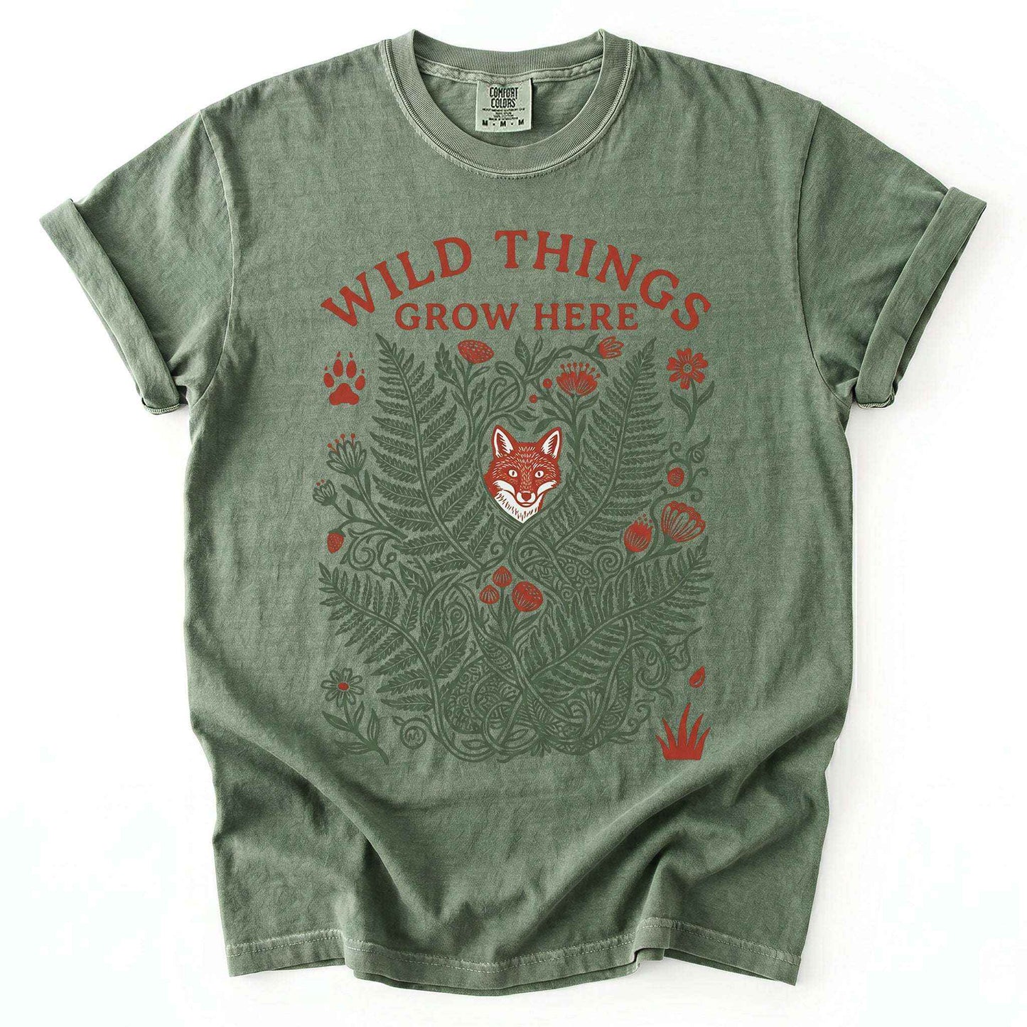 Wild Things Grow Here Vintage Washed T-Shirt