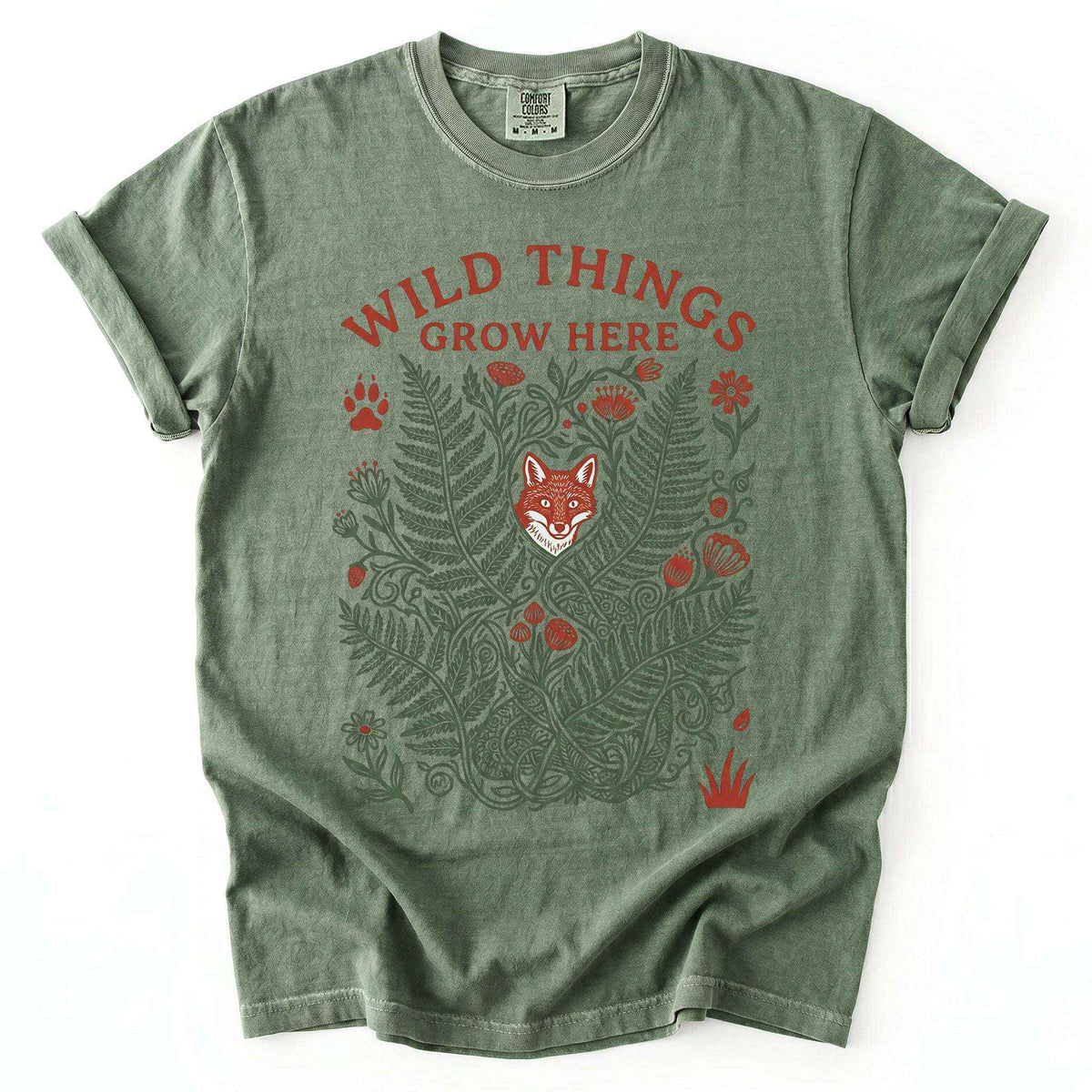 Wild Things Grow Here Vintage Washed T-Shirt