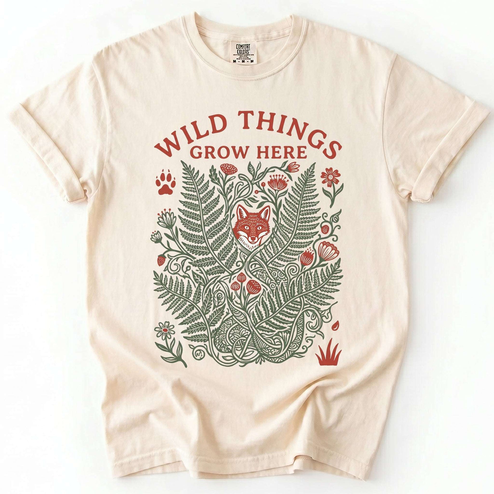 Wild Things Grow Here Vintage Washed T-Shirt