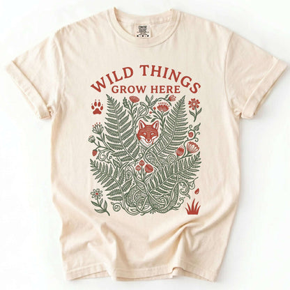 Wild Things Grow Here Vintage Washed T-Shirt