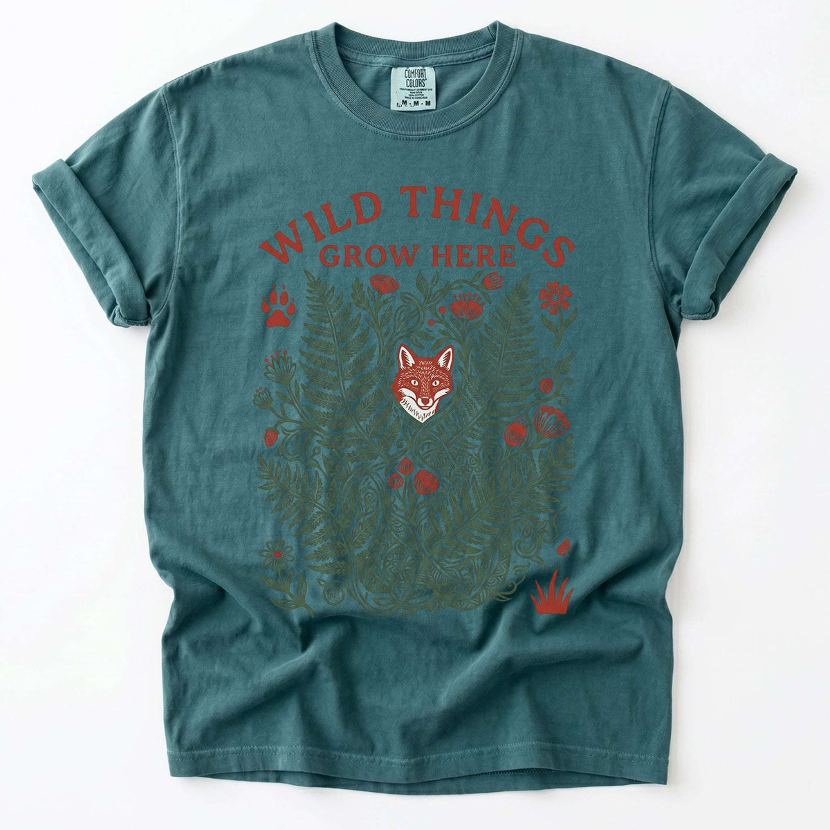 Wild Things Grow Here Vintage Washed T-Shirt