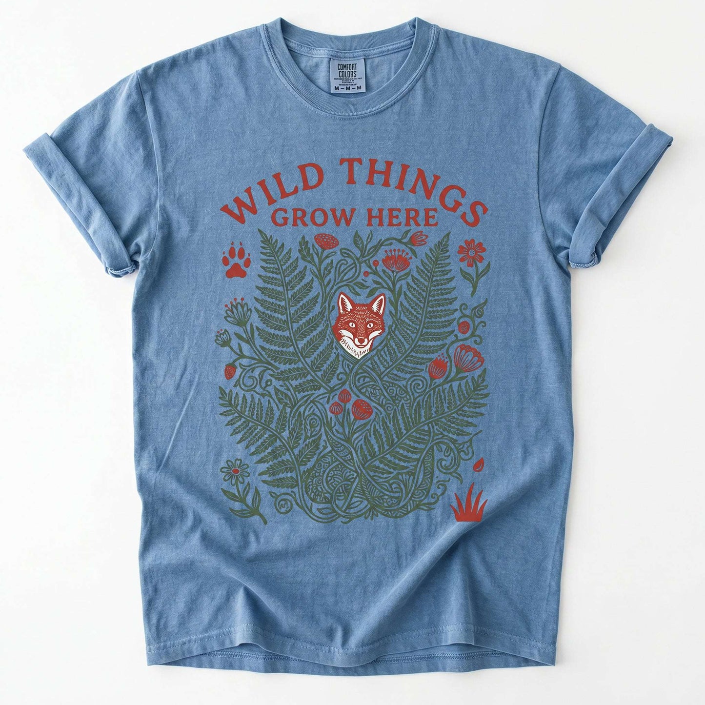 Wild Things Grow Here Vintage Washed T-Shirt
