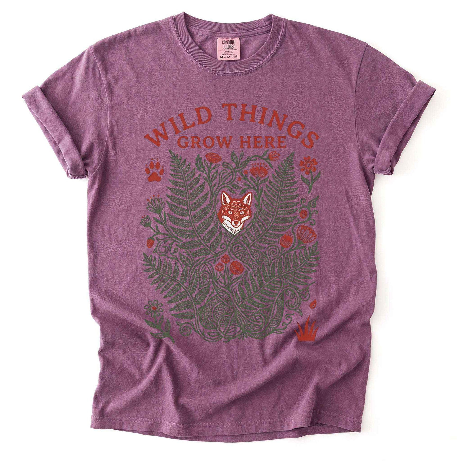 Wild Things Grow Here Vintage Washed T-Shirt