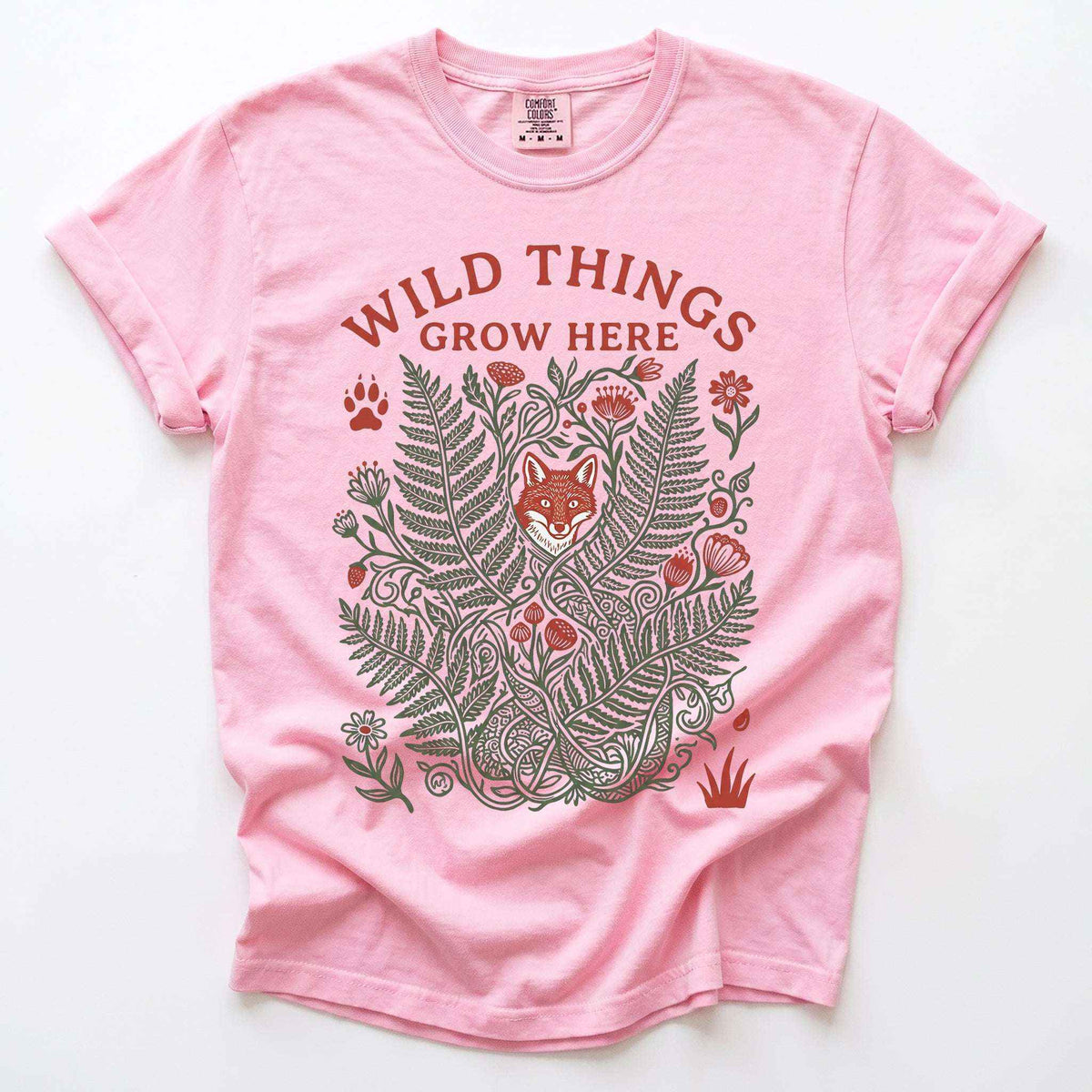 Wild Things Grow Here Vintage Washed T-Shirt