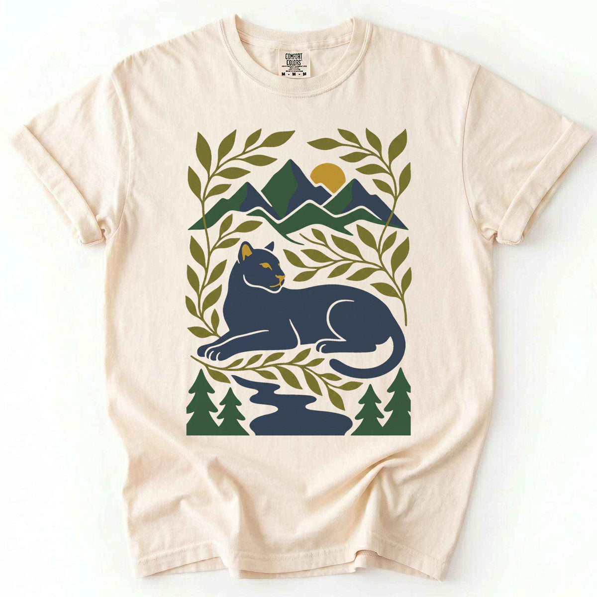Wilderness Panther Vintage Washed T-Shirt