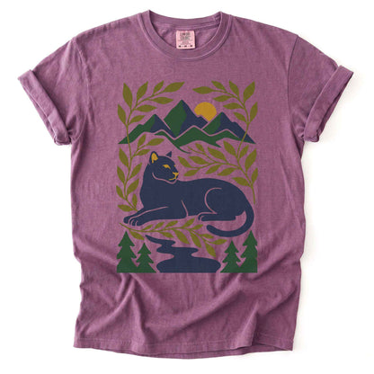 Wilderness Panther Vintage Washed T-Shirt
