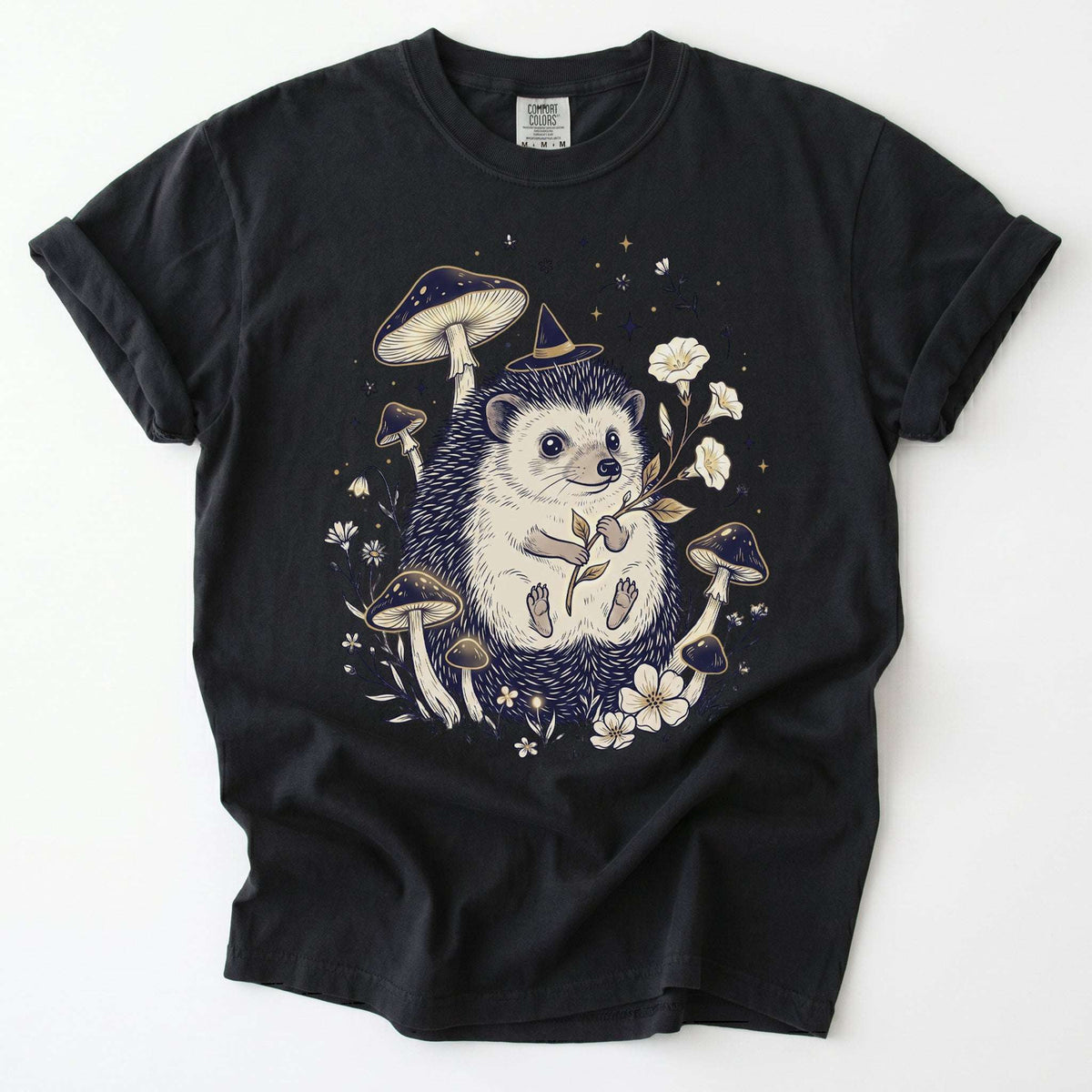 Witchy Hedgehog Vintage Washed T-Shirt