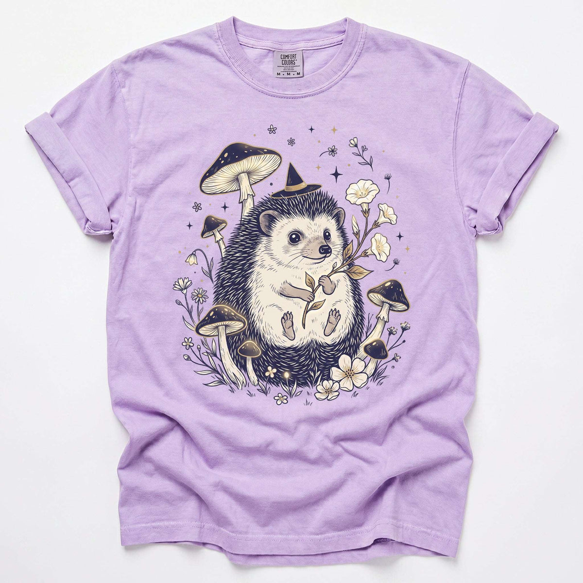 Witchy Hedgehog Vintage Washed T-Shirt