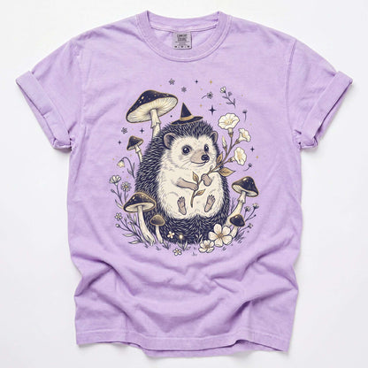 Witchy Hedgehog Vintage Washed T-Shirt