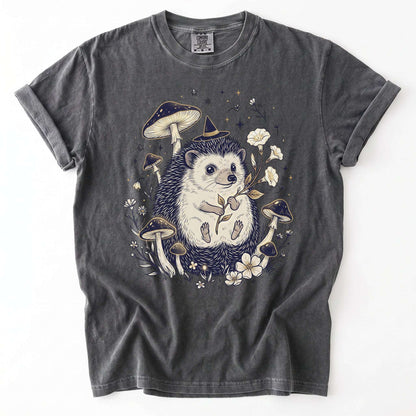 Witchy Hedgehog Vintage Washed T-Shirt