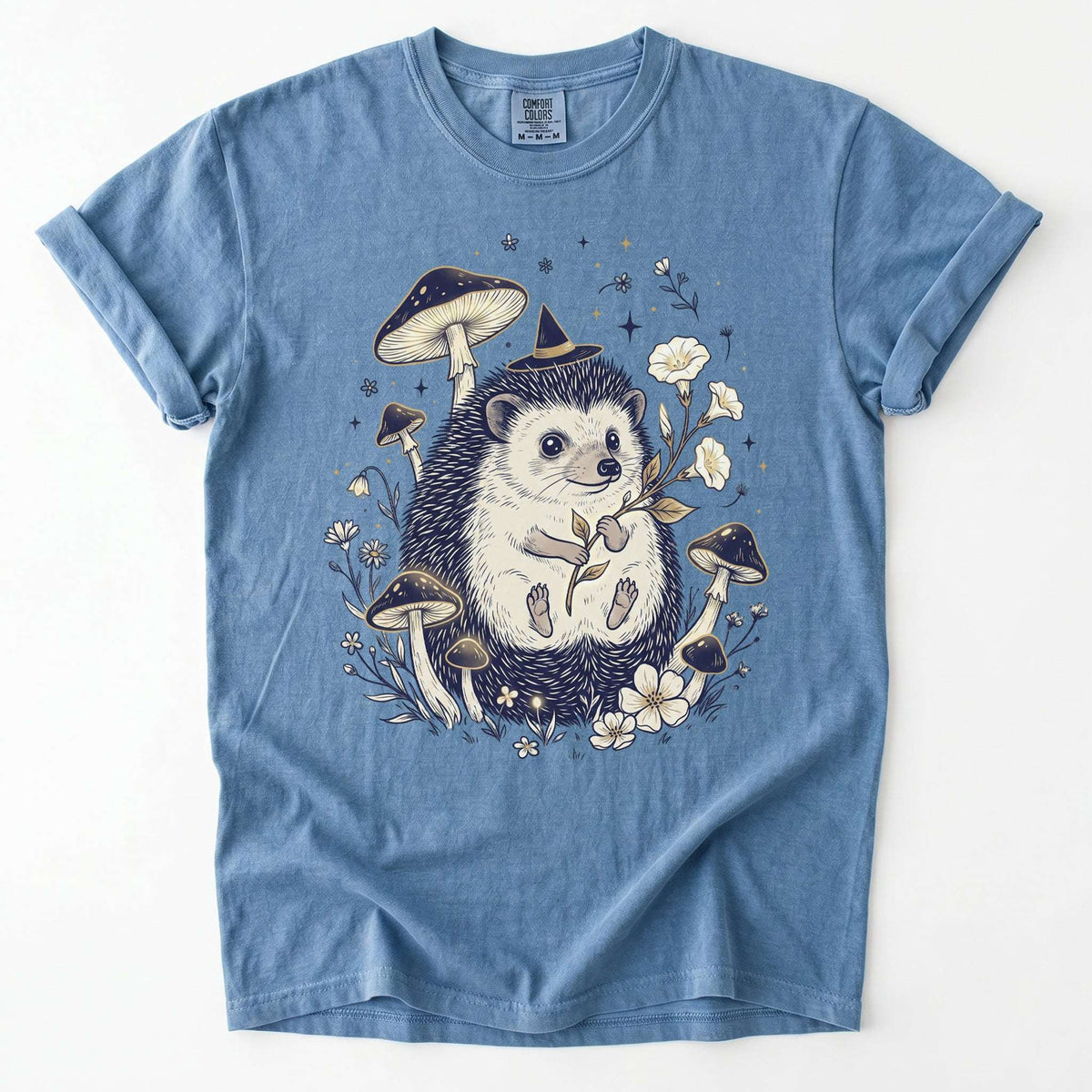 Witchy Hedgehog Vintage Washed T-Shirt
