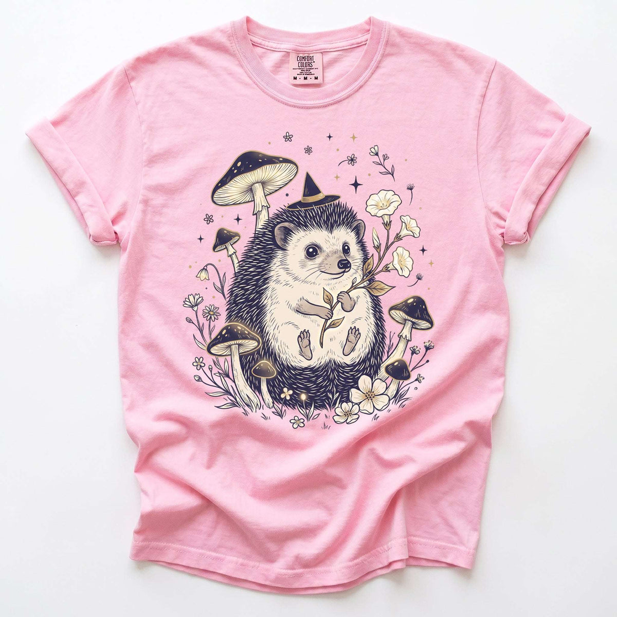 Witchy Hedgehog Vintage Washed T-Shirt