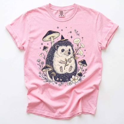 Witchy Hedgehog Vintage Washed T-Shirt