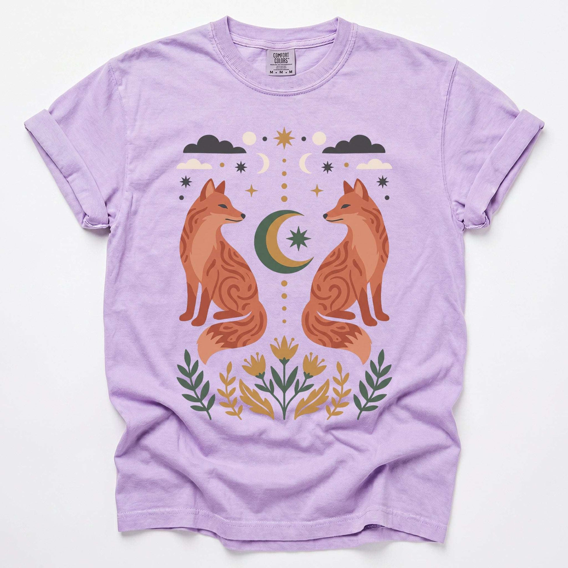 Woodland Foxes Vintage Washed T-Shirt