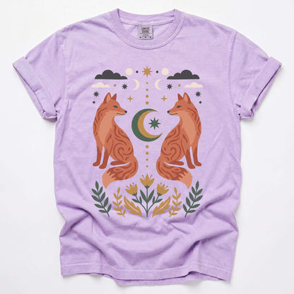 Woodland Foxes Vintage Washed T-Shirt
