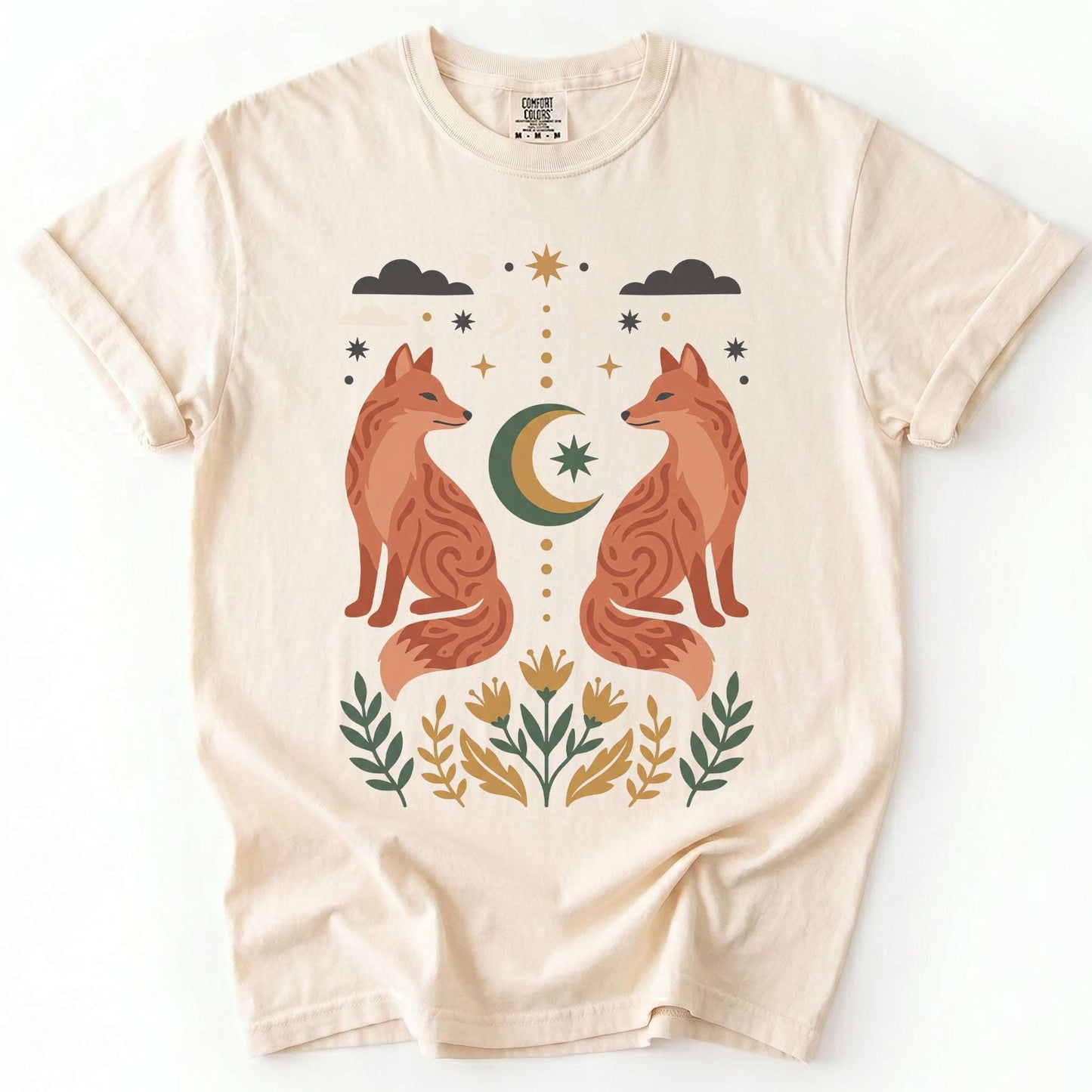 Woodland Foxes Vintage Washed T-Shirt