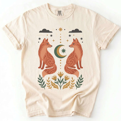 Woodland Foxes Vintage Washed T-Shirt