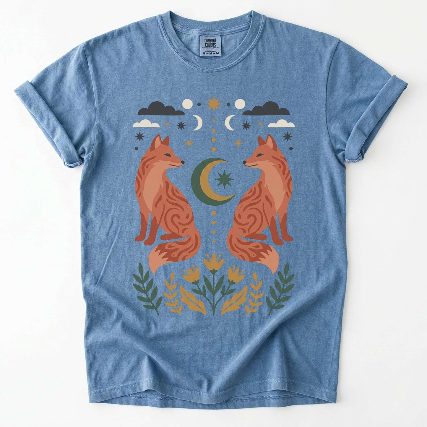 Woodland Foxes Vintage Washed T-Shirt