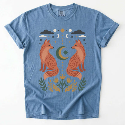 Woodland Foxes Vintage Washed T-Shirt