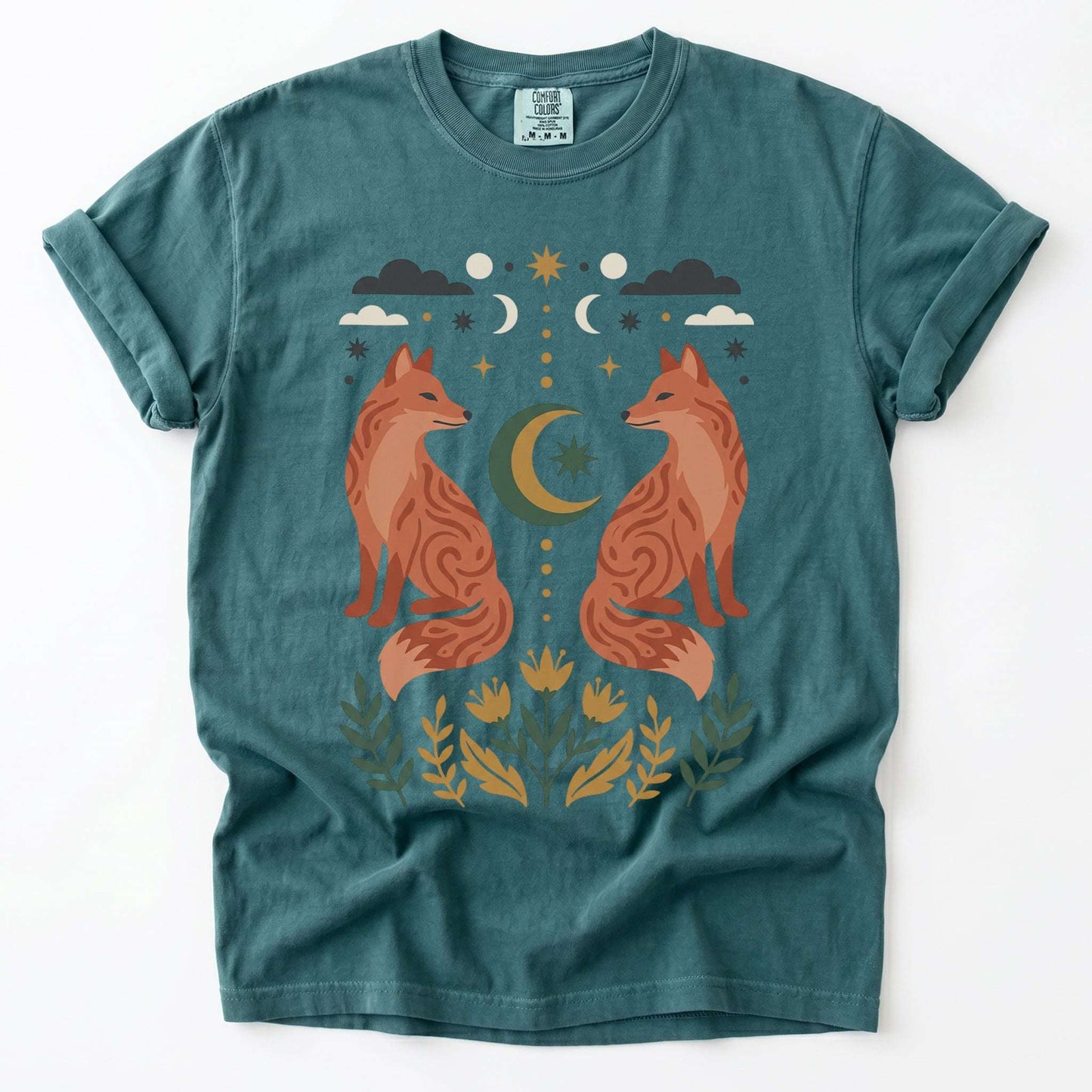 Woodland Foxes Vintage Washed T-Shirt