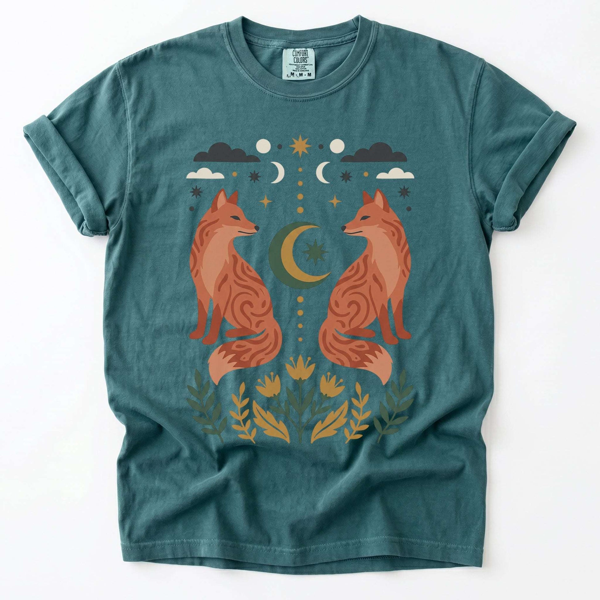 Woodland Foxes Vintage Washed T-Shirt
