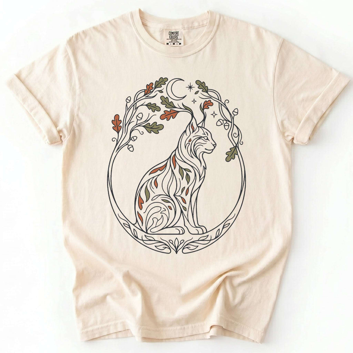 Woodland Lynx Vintage Washed T-Shirt