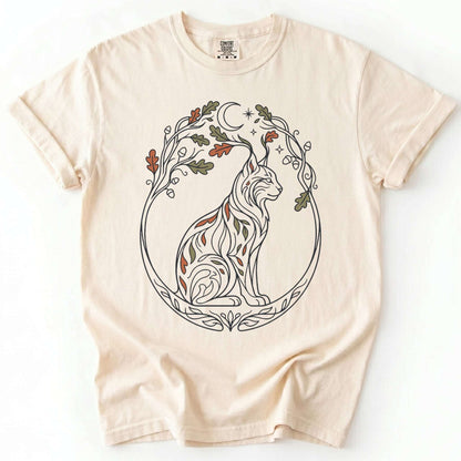 Woodland Lynx Vintage Washed T-Shirt
