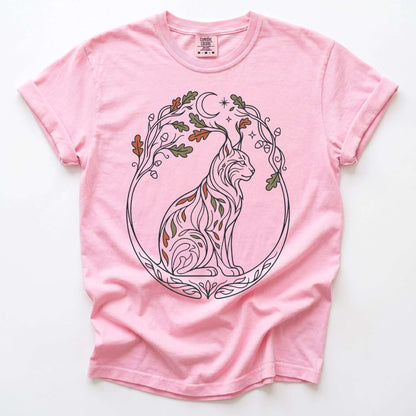 Woodland Lynx Vintage Washed T-Shirt