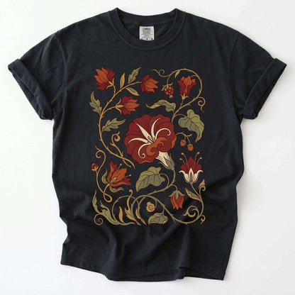 Art Nouveau Vine Vintage Washed T-Shirt
