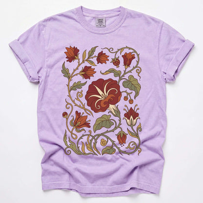 Art Nouveau Vine Vintage Washed T-Shirt