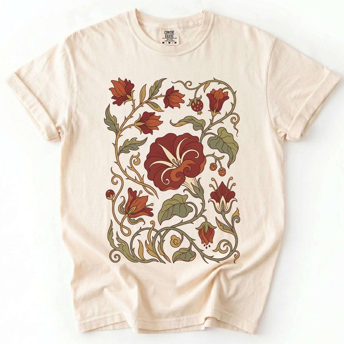 Art Nouveau Vine Vintage Washed T-Shirt