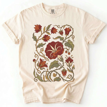 Art Nouveau Vine Vintage Washed T-Shirt