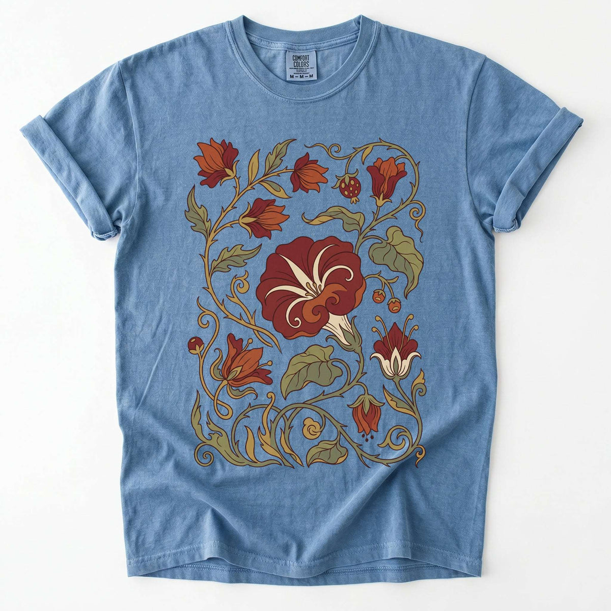 Art Nouveau Vine Vintage Washed T-Shirt