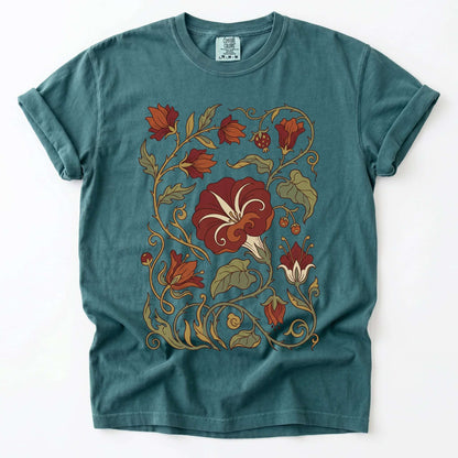 Art Nouveau Vine Vintage Washed T-Shirt